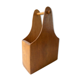 Old wooden bottle holder