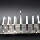 Silver metal toast holder, circa 1940 - good condition