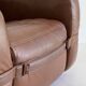 Fauteuil prototype en simili cuir marron par Michel Ducaroy, France années