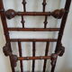 Bamboo-carved wooden coat/dressing room door. Period around 1900-1920
