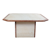 Table basse travertin et marbre