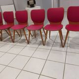 Suite de 6 chaises de Bistrot Baumann par Max Bill 1960
