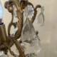 Antique chandelier with pendants – Louis XV style – gilded brass