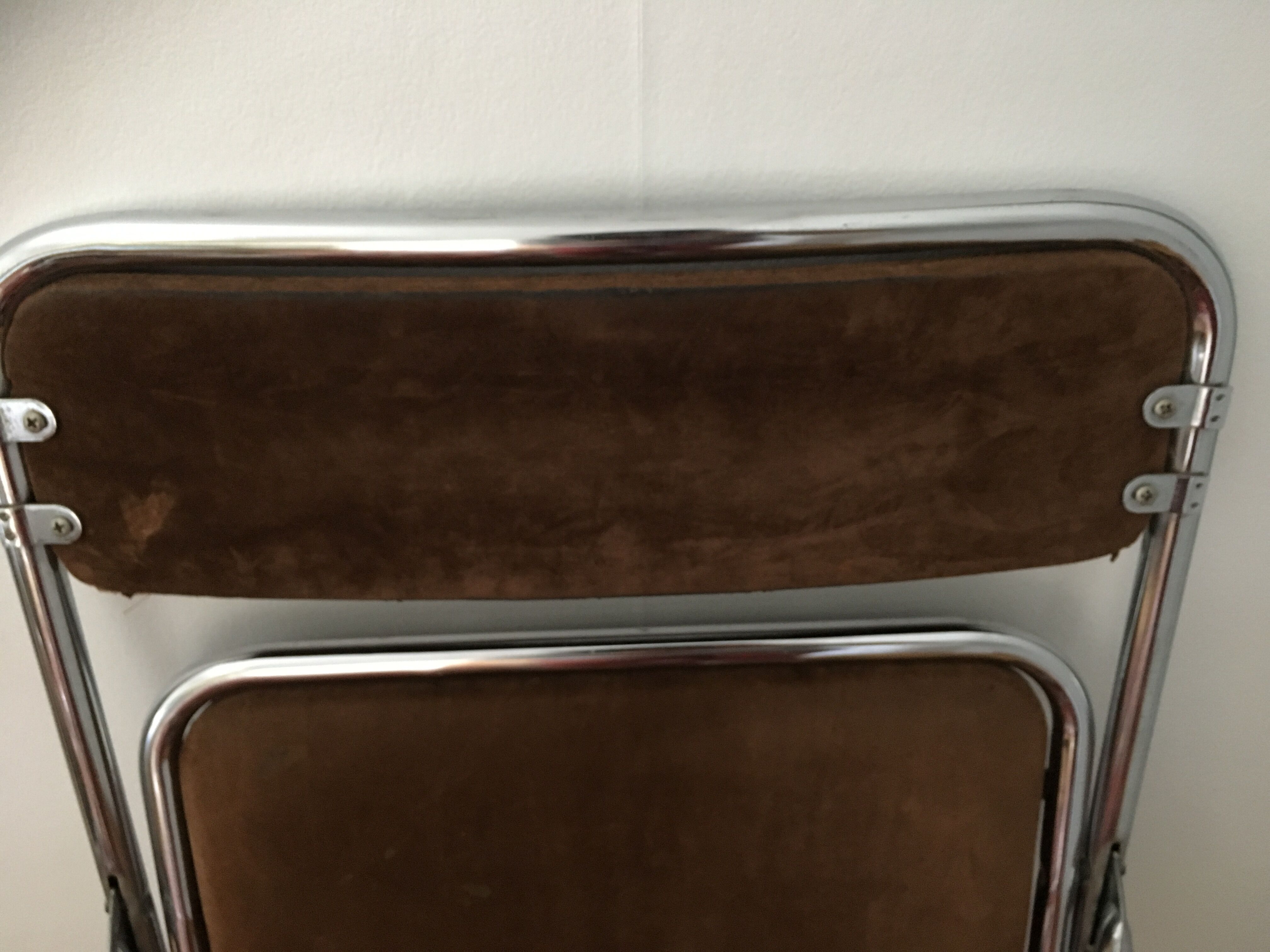 Lot de 4 chaises pliantes en velours