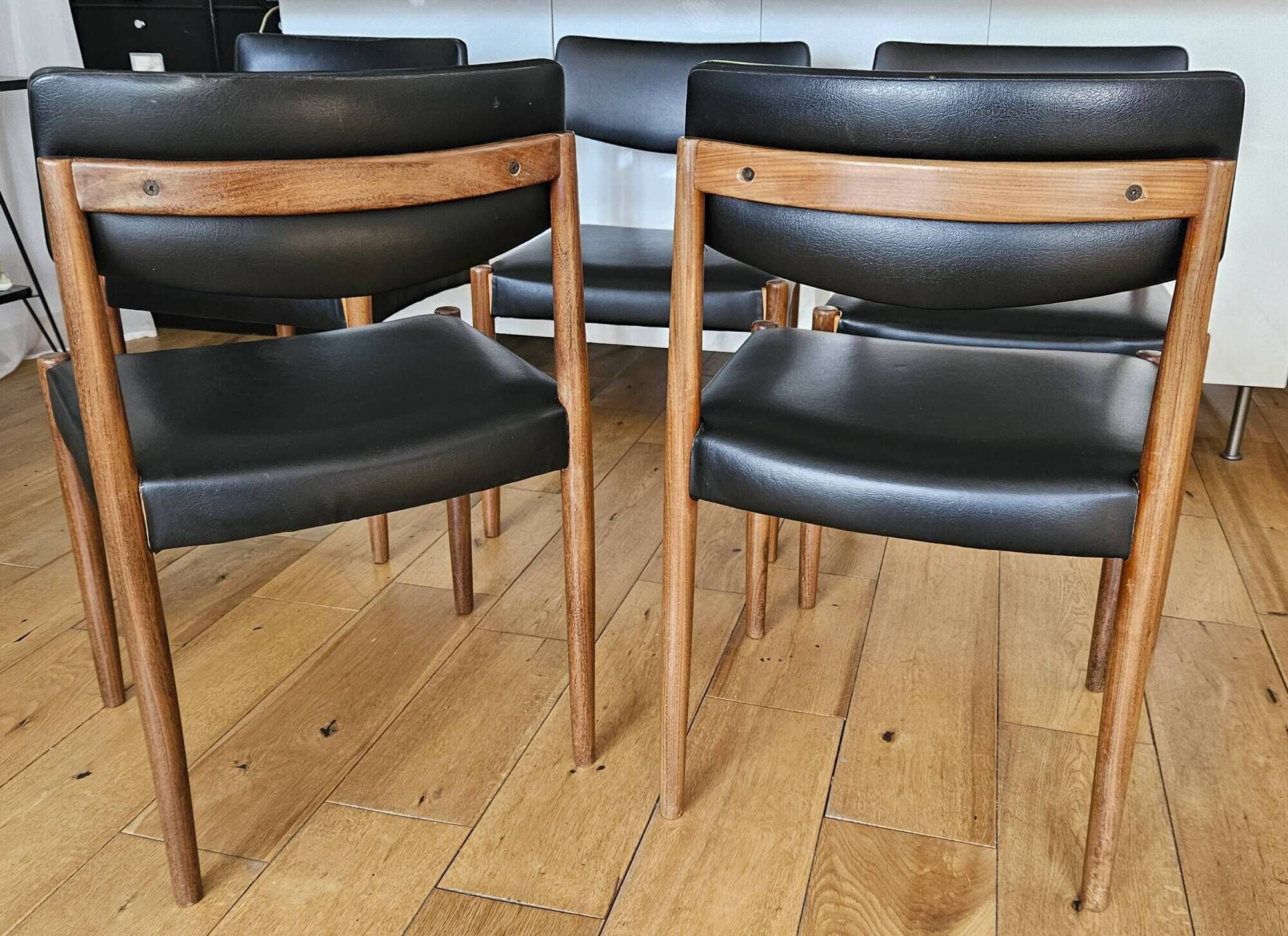Set of 5 vintage "Scandinavian" chairs Zetel Behaagt / BeHaegel