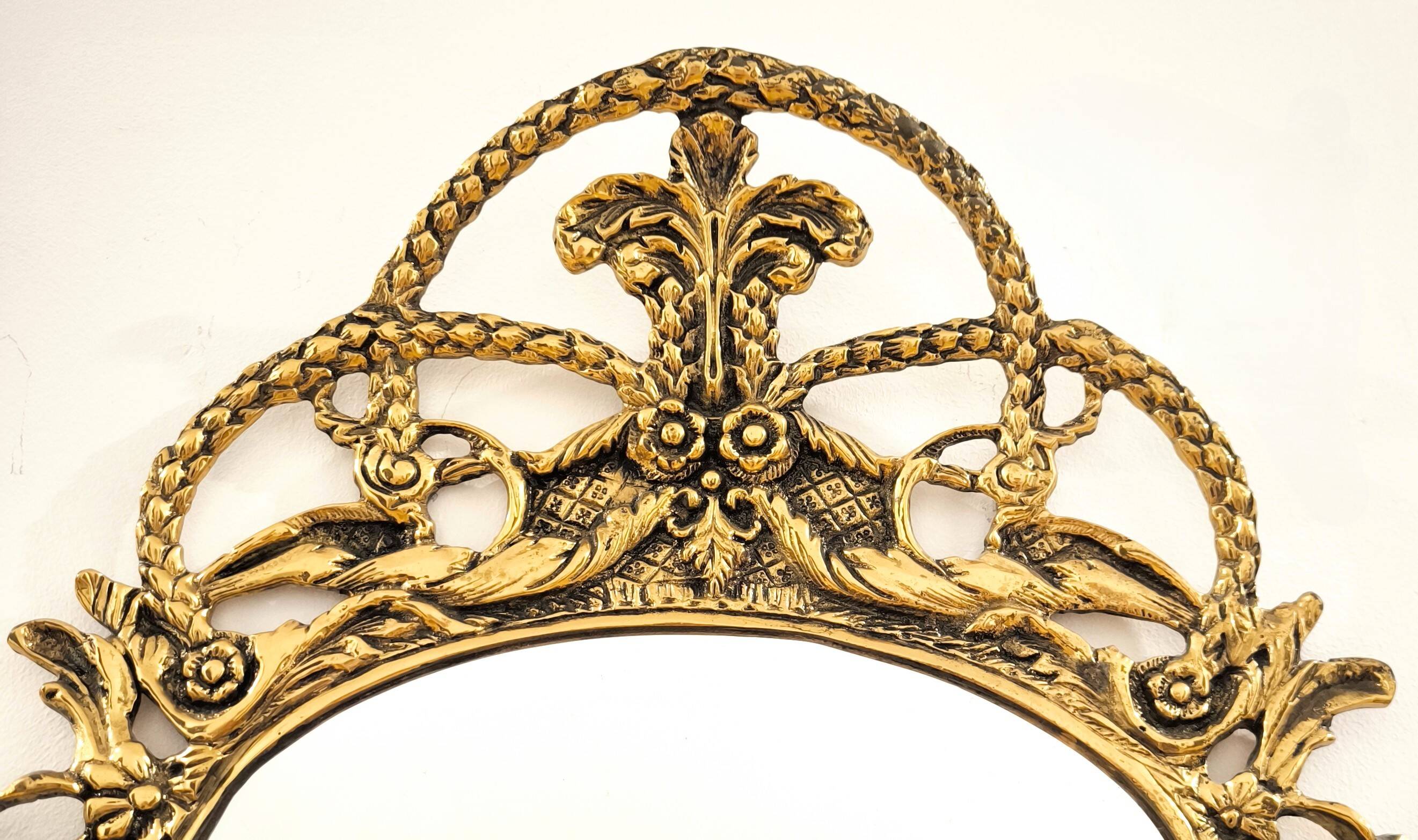 Rococo Bronze Mirror Louis XV Style