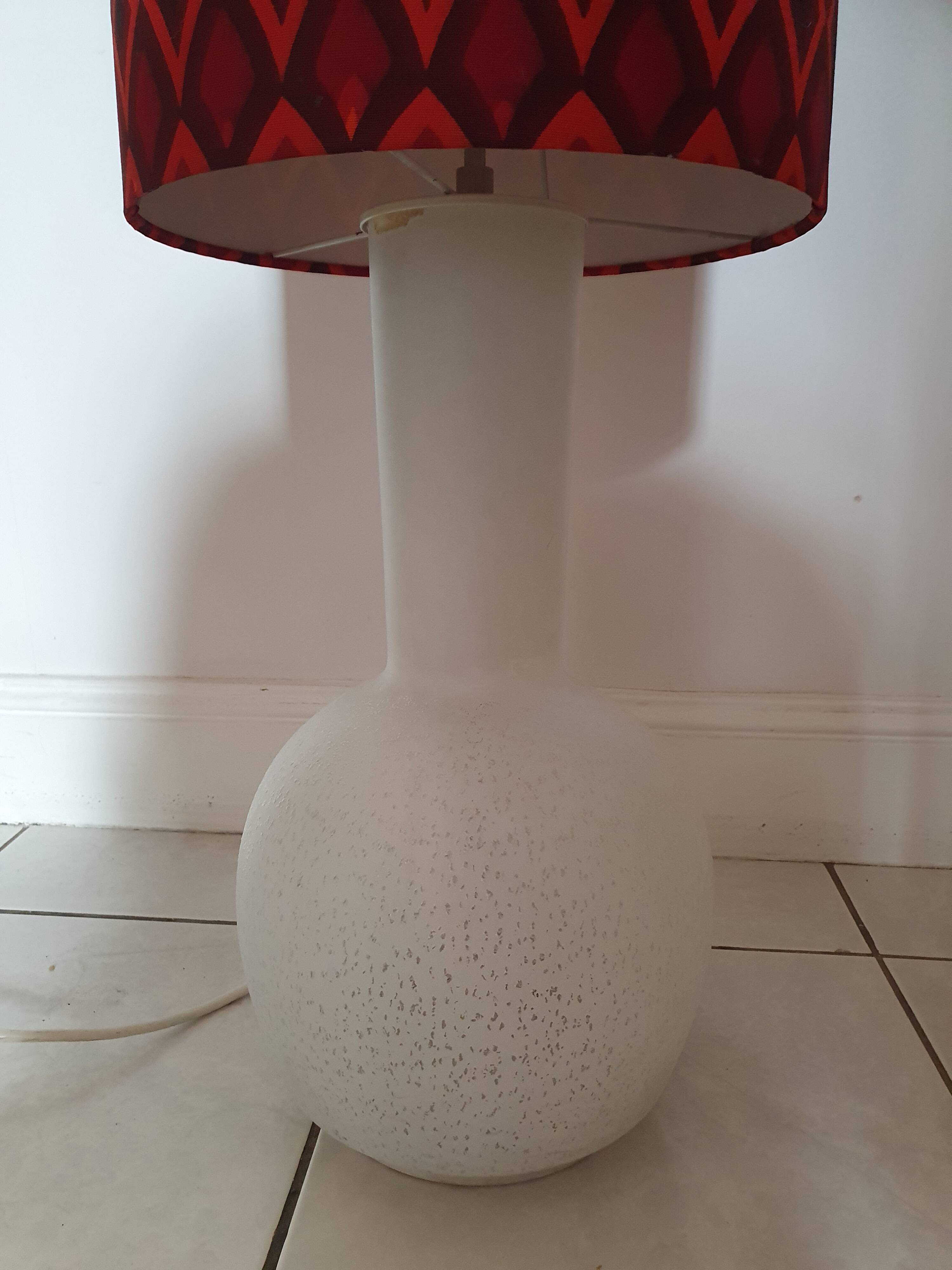 Doria Leuchten 2-light opaline floor lamp