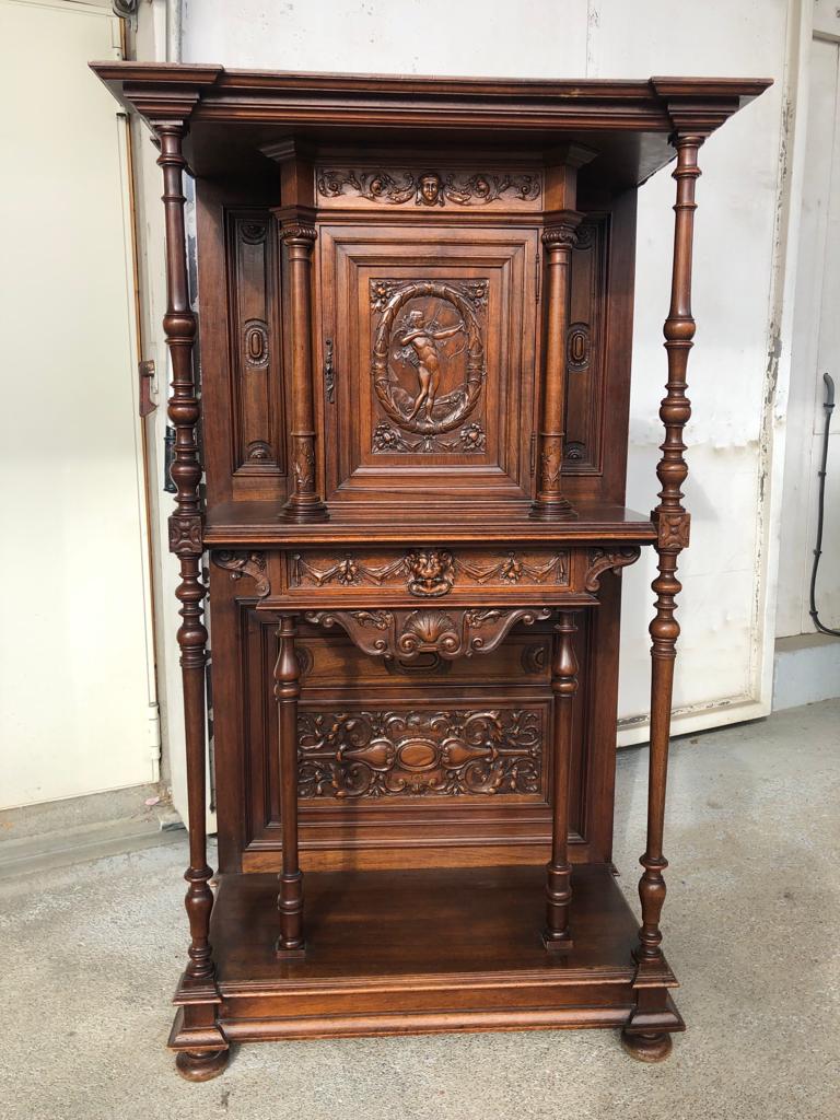 Credence In Walnut Style Renaissance Late Nineteenth Century - Buffet - Dessert