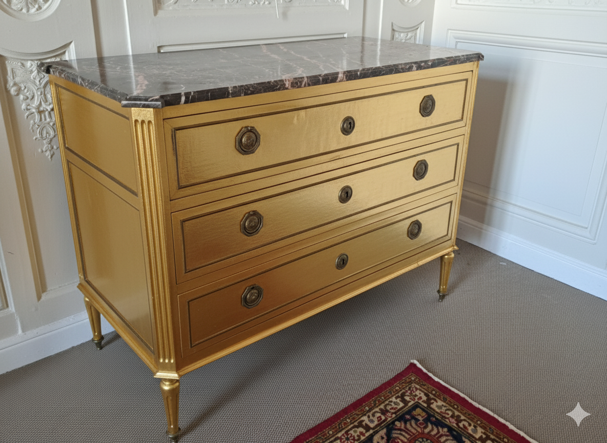 Louis XVI style chest of drawers