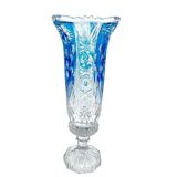 Vase en verre Huta Anna Allemagne années 1970