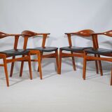 Armchair with Leather and Teak by ERIK KIRKEGAARD 1960s