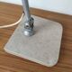 Articulated desk lamp, in aluminum and marble