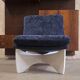2 chaises longues en contreplaqué, style metz & co