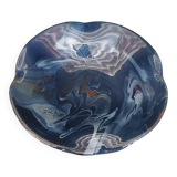 Ceramic fruit bowl in glazed terracotta signed Ceramp, 20th century