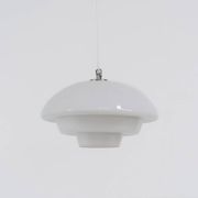 Mid-century glass pendant light (Denmark, 1970s).