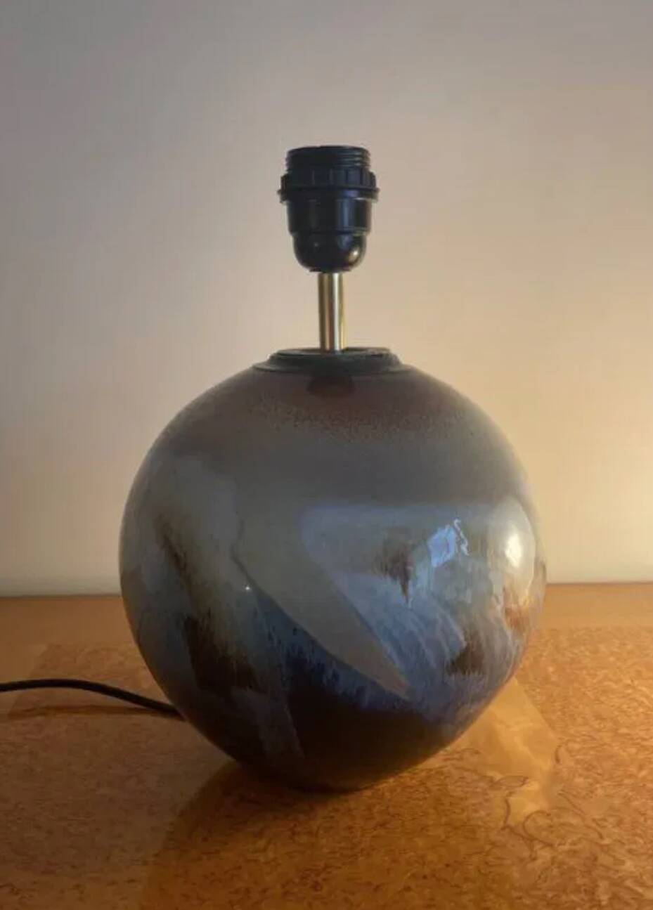 Pied de lampe en céramique artisanale