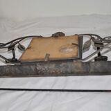 Coat rack wrought iron mirror