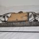 Coat rack wrought iron mirror