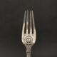 Pair of Gorini silver cutlery, Empire style, Minerva hallmark and richly decorated monogram