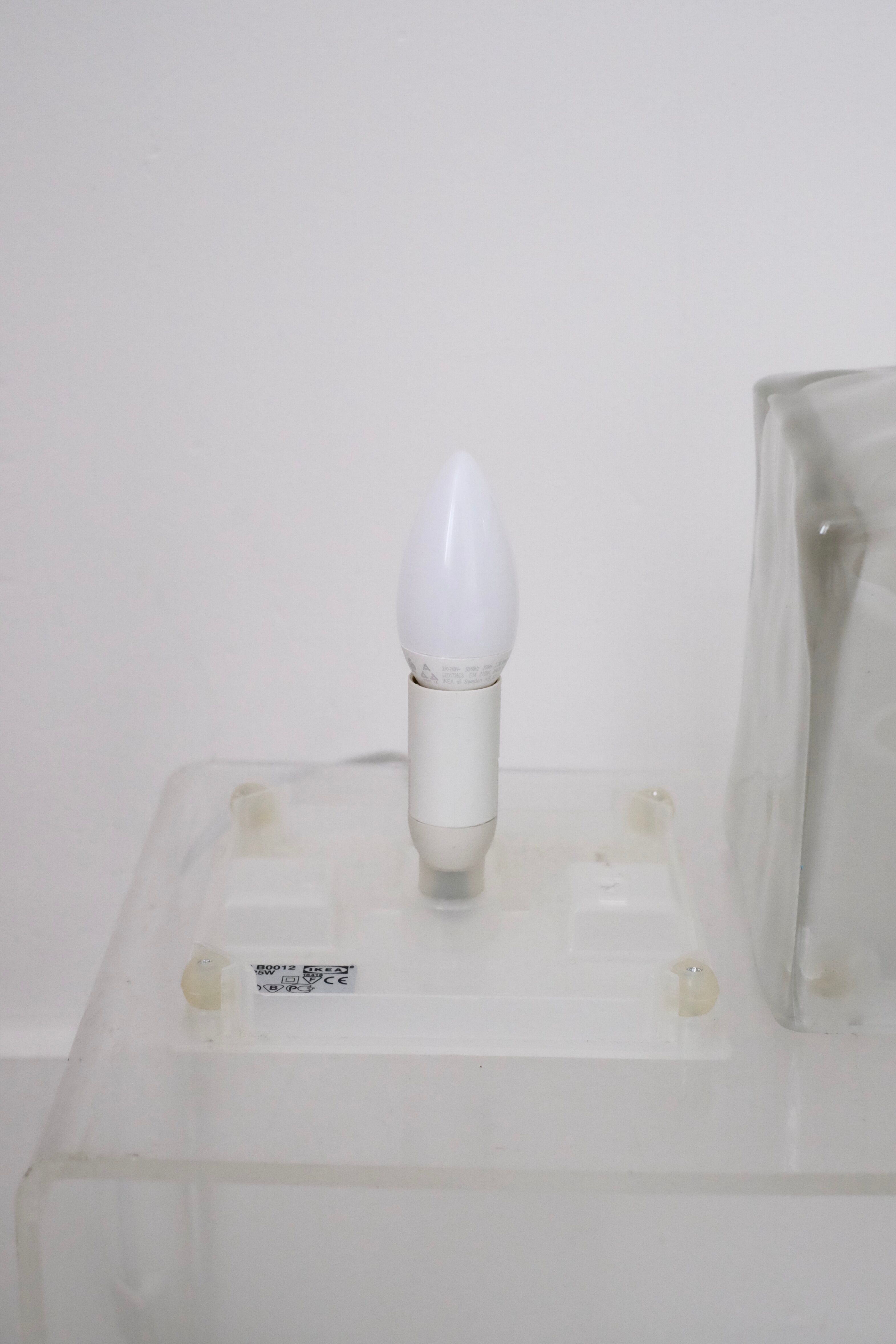 Pair of ice cube lamps