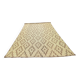 Natte touareg vintage en cuir et roseau