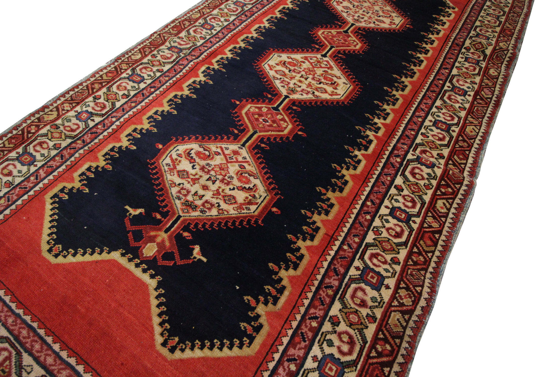 Antique Caucasian Karabagh Rug 116x220cm