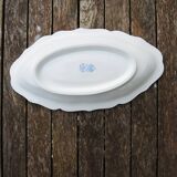 Ancien Petit Plat Oval en Faïence de Gien - Décor Rouen