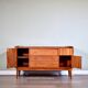 Midcentury Petite Sideboard / Cabinet In Teak From Austinsuite. Vintage Mod