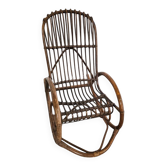 Rohé Noordwolde bent wicker / rattan rocking chair