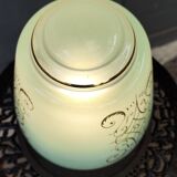 Green vintage globe table lamp