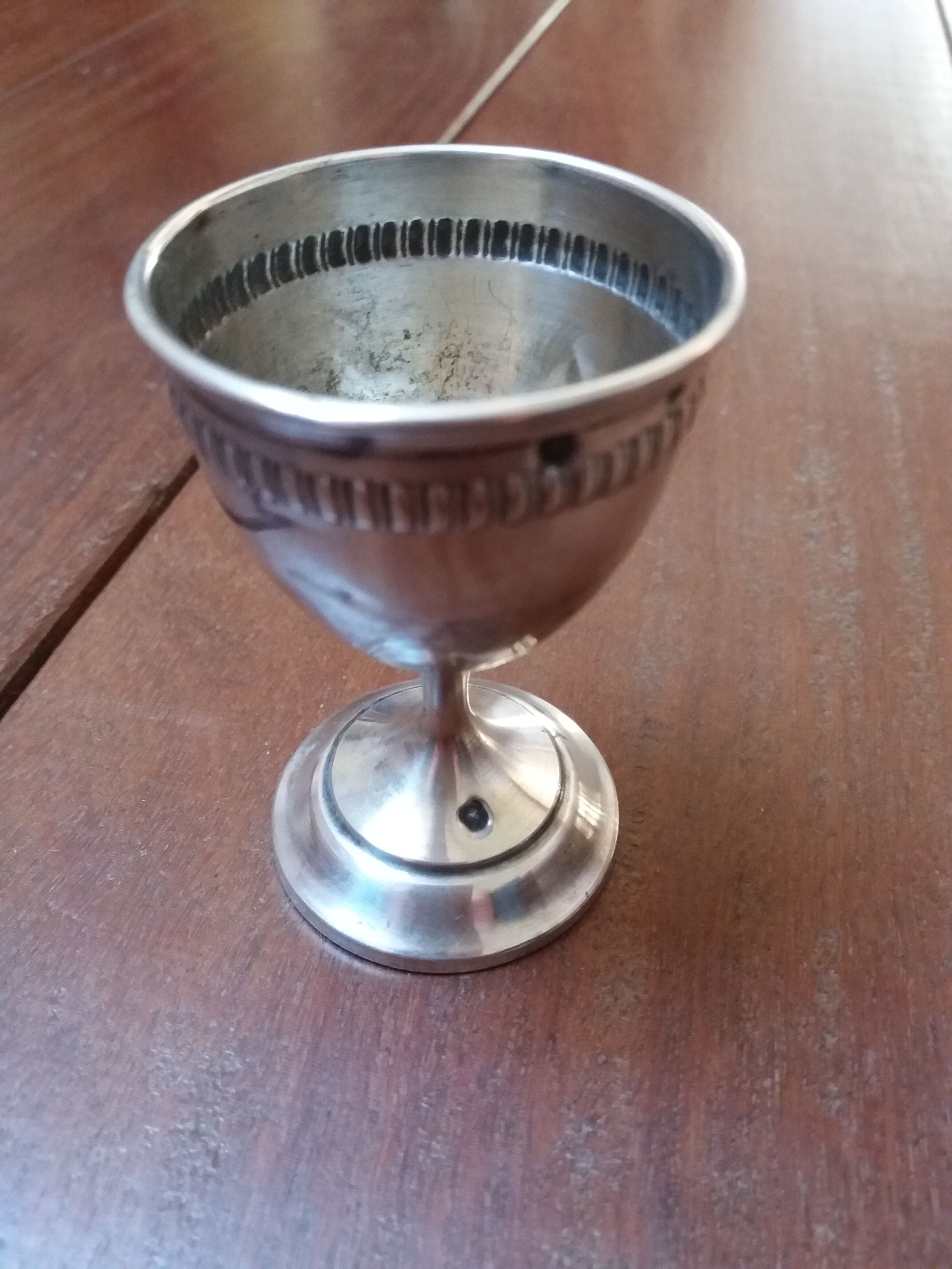 Former egg Cup in sterling silver