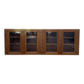 Paire de vitrine à suspendre Art Nouveau en frêne