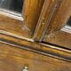 XL vintage wooden display cabinet/buffet, very tall, with glass.