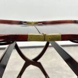 Folding table in mahogany in the style of the Vienna Secession.
