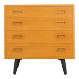 Ash chest of drawers, Danish design, 1970s, manufacture: Hundevad