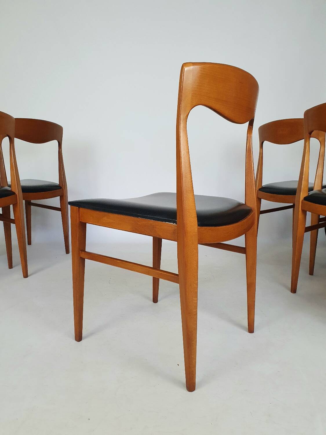 Serie de 6 chaises scandinaves
