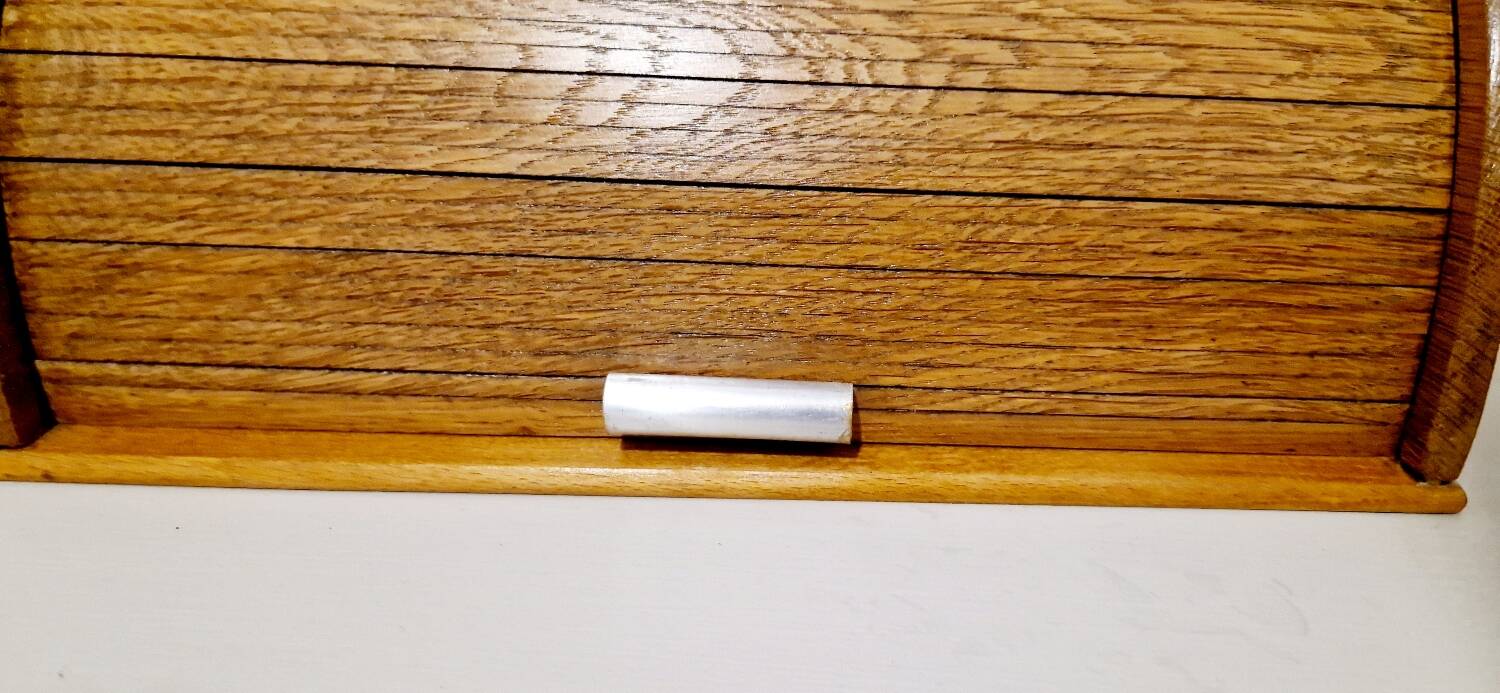 Old oak curtain storage file