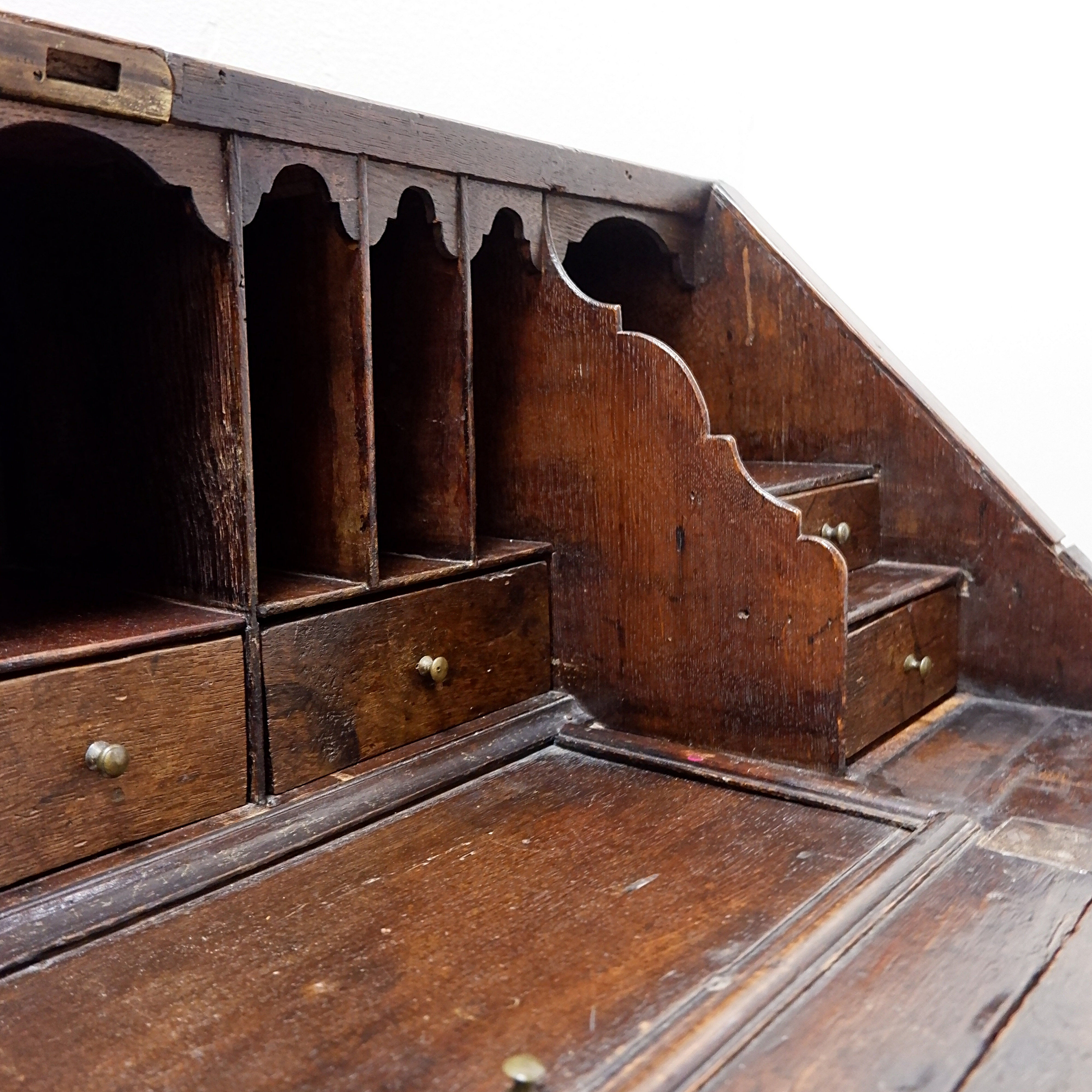 Antique English secretary desk, 18th century
