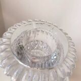 Antique pair of Portieux crystal candlesticks, 19th century