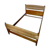 Brutalist design bed Charlotte Perriand style