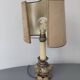 Lampe pied bronze doré style rocaille