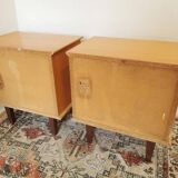 Mid-Century Modern Nightstands: 1970s Krasoprema, Yugoslavia (Set of 2)