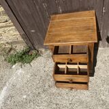 4-drawer solid oak chest of drawers