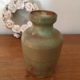 Glazed stoneware vase