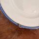 Large Plate 29 cm Salad Bowl Limoges Porcelain Blue Gold Betoule & Legrand