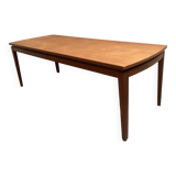 Large Scandinavian teak coffee table from the 60s