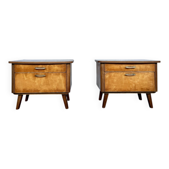 Pair of vintage bedside tables / nightstands