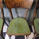 Suite de 4 anciennes chaises Bistrot Baumann Vintage Année 50