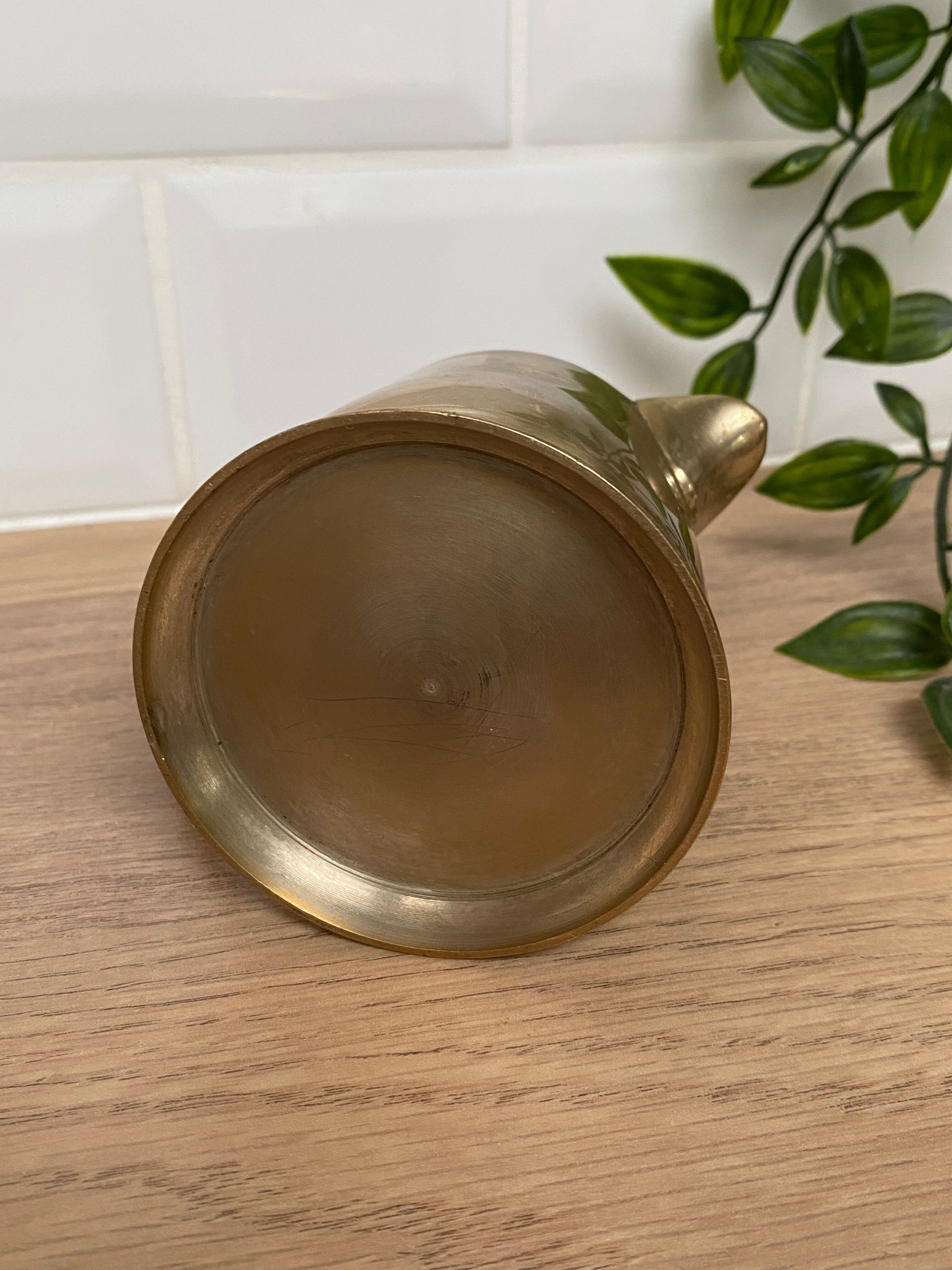 Small brass pitcher