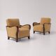 Pair of Art Deco Club Chairs, 1940s
